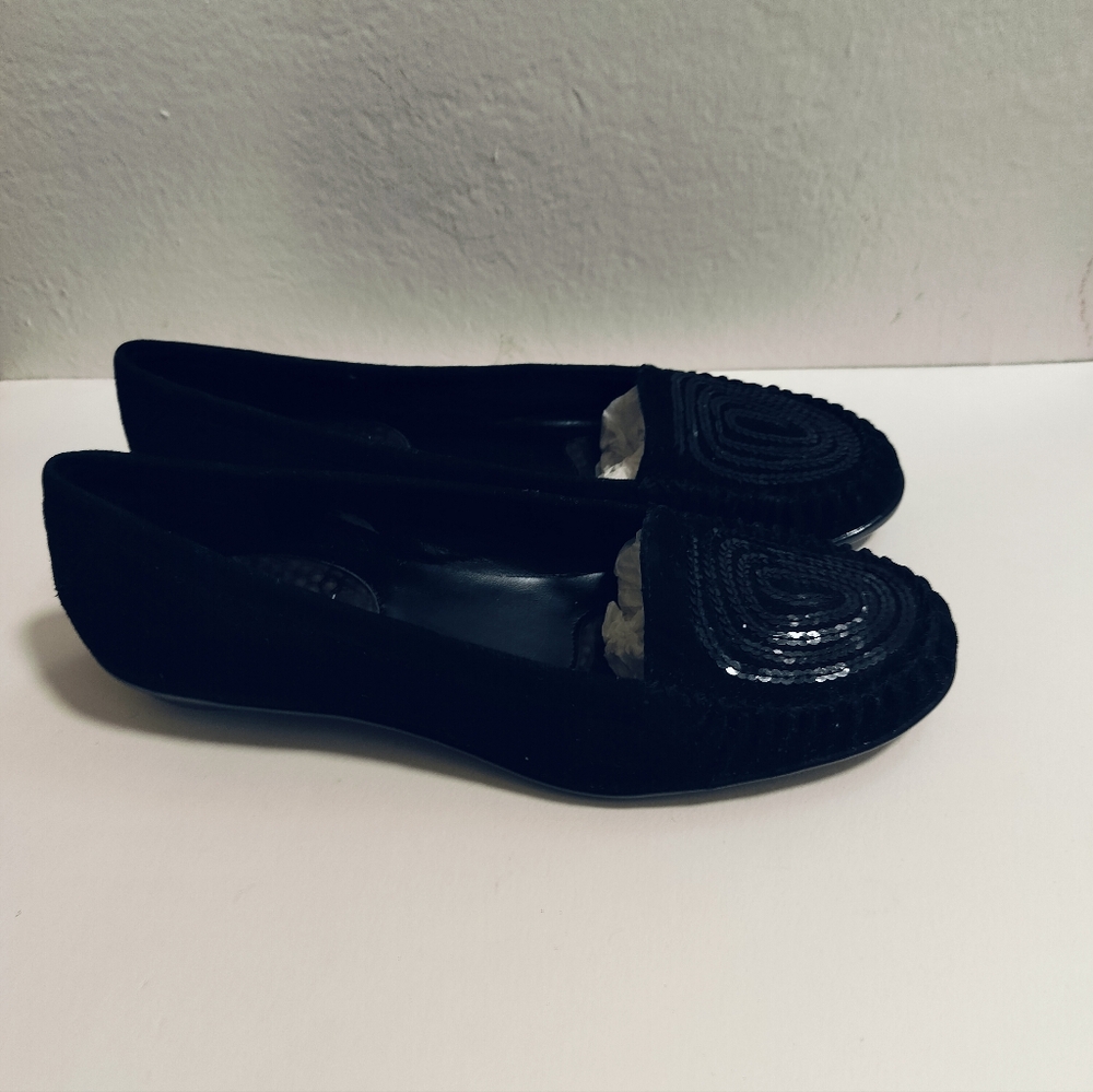 Markon shoes black style loafers for women